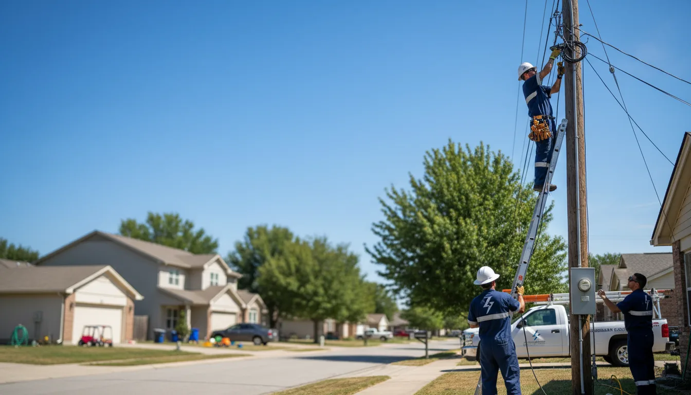 Residential electrician providing installation services in Pisgah, IA